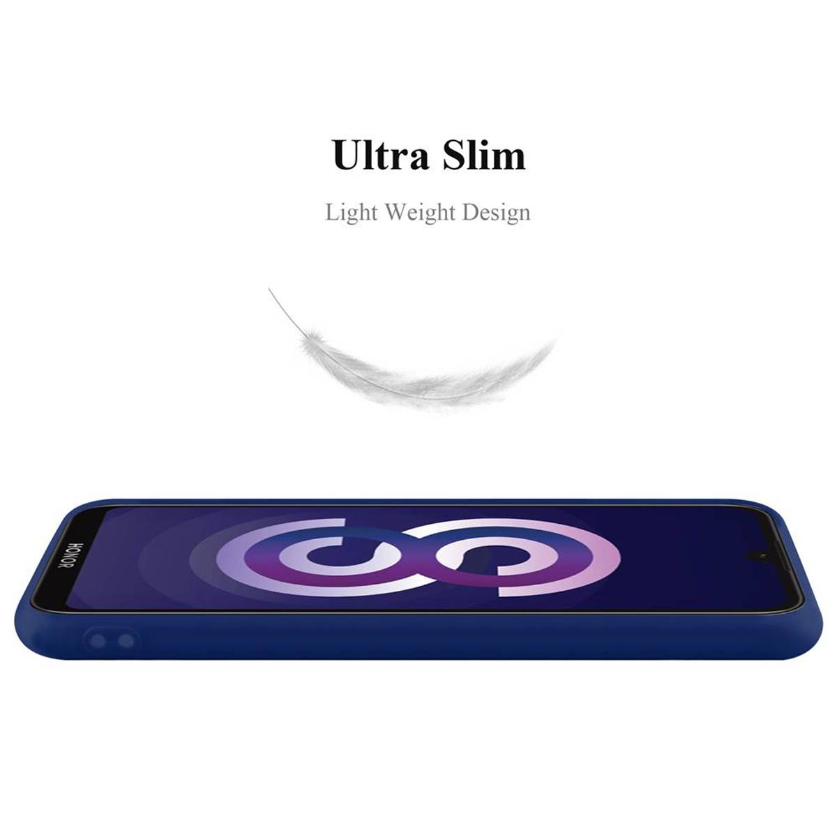 Cadorabo Hülle für Huawei Y5 2019 / Enjoy Play 8 / Honor 8S Schutzhülle in Blau Handyhülle TPU Silikon Etui Case Cover