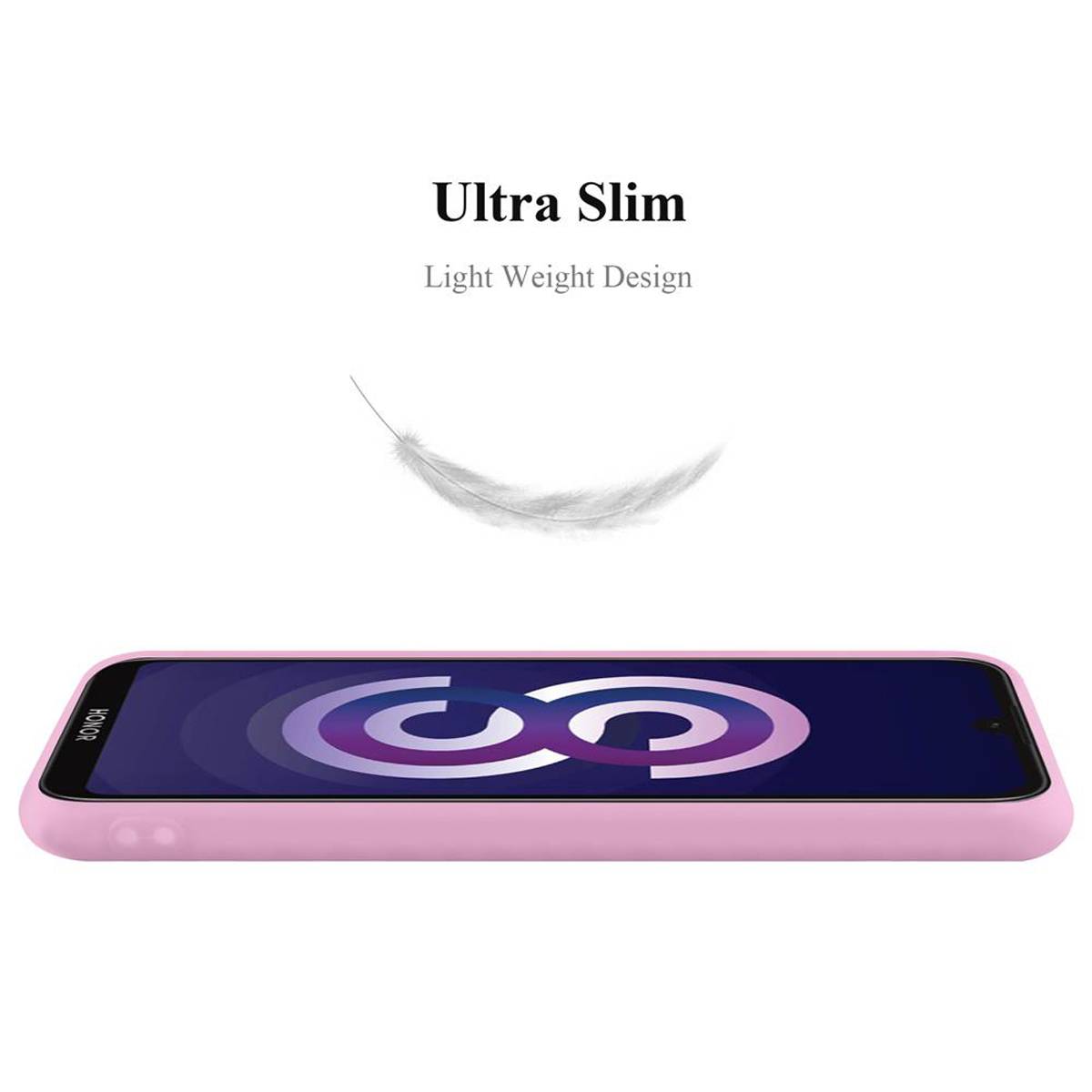 Cadorabo Hülle für Huawei Y5 2019 / Enjoy Play 8 / Honor 8S Schutzhülle in Rosa Handyhülle TPU Silikon Etui Case Cover