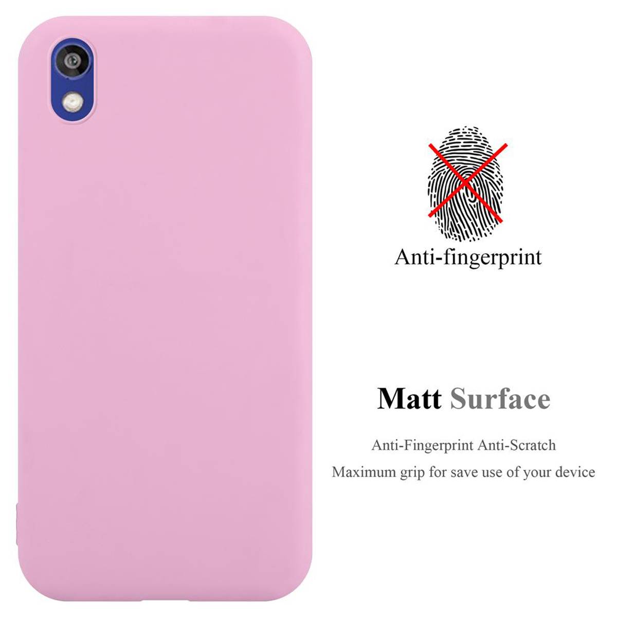 Cadorabo Hülle für Huawei Y5 2019 / Enjoy Play 8 / Honor 8S Schutzhülle in Rosa Handyhülle TPU Silikon Etui Case Cover