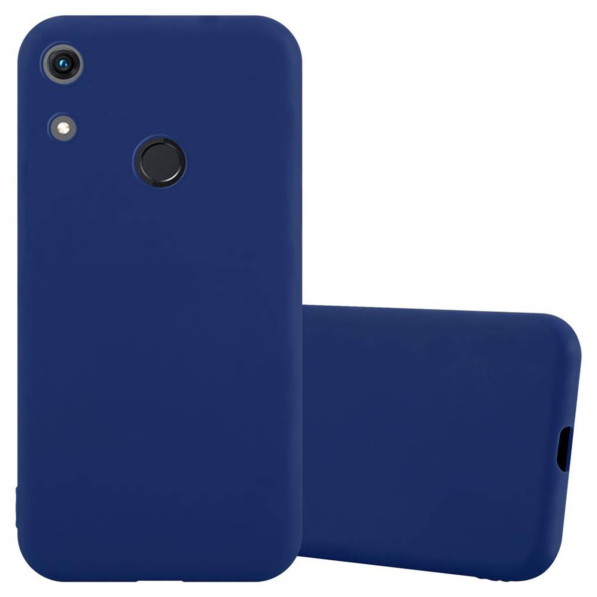 Cadorabo Hülle für Honor 8A Schutzhülle in Blau Handyhülle TPU Silikon Etui Case Cover