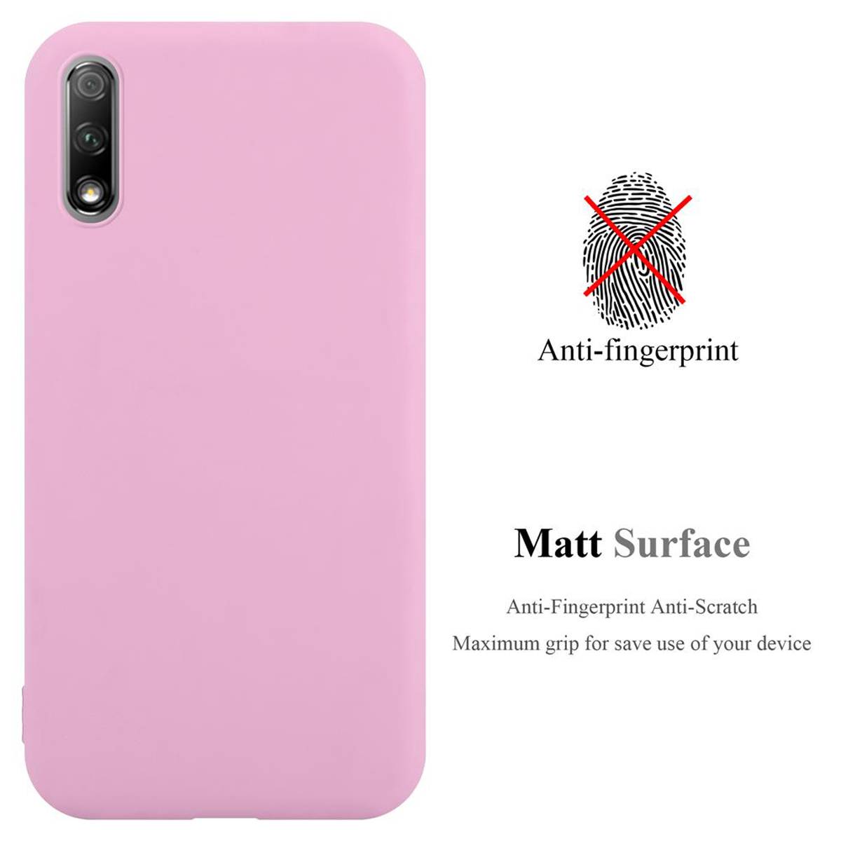 Cadorabo Hülle für Honor 9X Schutzhülle in Rosa Handyhülle TPU Silikon Etui Case Cover