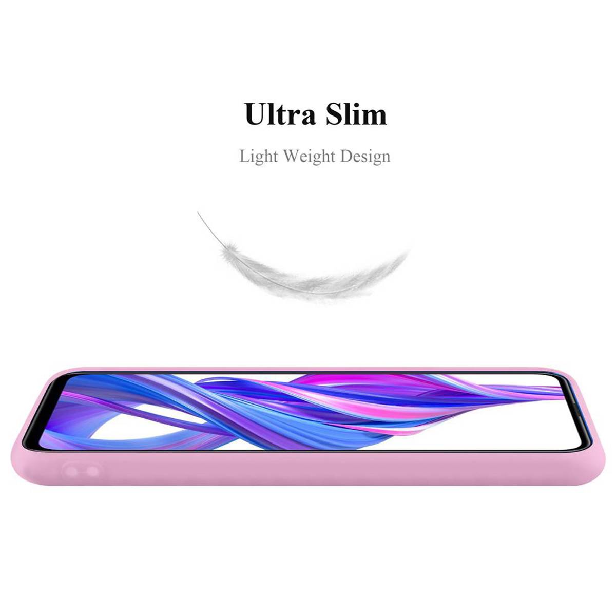 Cadorabo Hülle für Honor 9X Schutzhülle in Rosa Handyhülle TPU Silikon Etui Case Cover