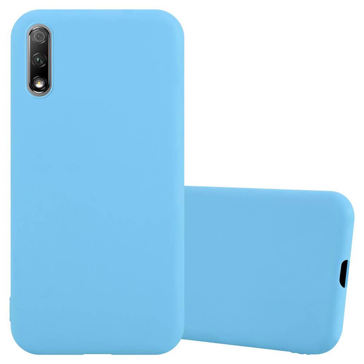 Cadorabo Hülle für Honor 9X Schutzhülle in Blau Handyhülle TPU Silikon Etui Case Cover