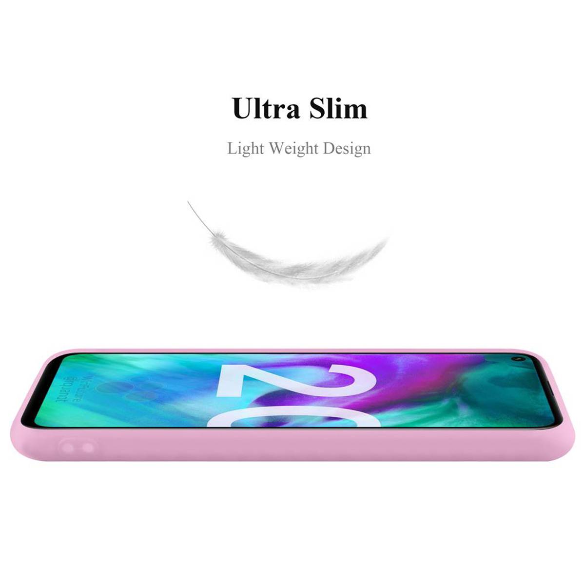 Cadorabo Hülle für Honor 20 / 20S / Huawei NOVA 5T Schutzhülle in Rosa Handyhülle TPU Silikon Etui Case Cover