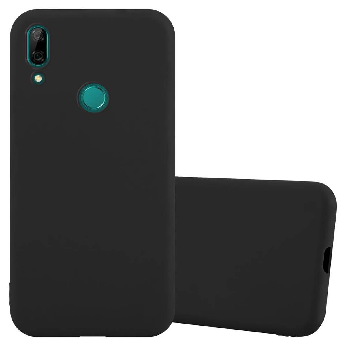 Cadorabo Hülle für Huawei P SMART Z / Y9 PRIME 2019 / Enjoy 10 PLUS Schutzhülle in Schwarz Handyhülle TPU Silikon Etui