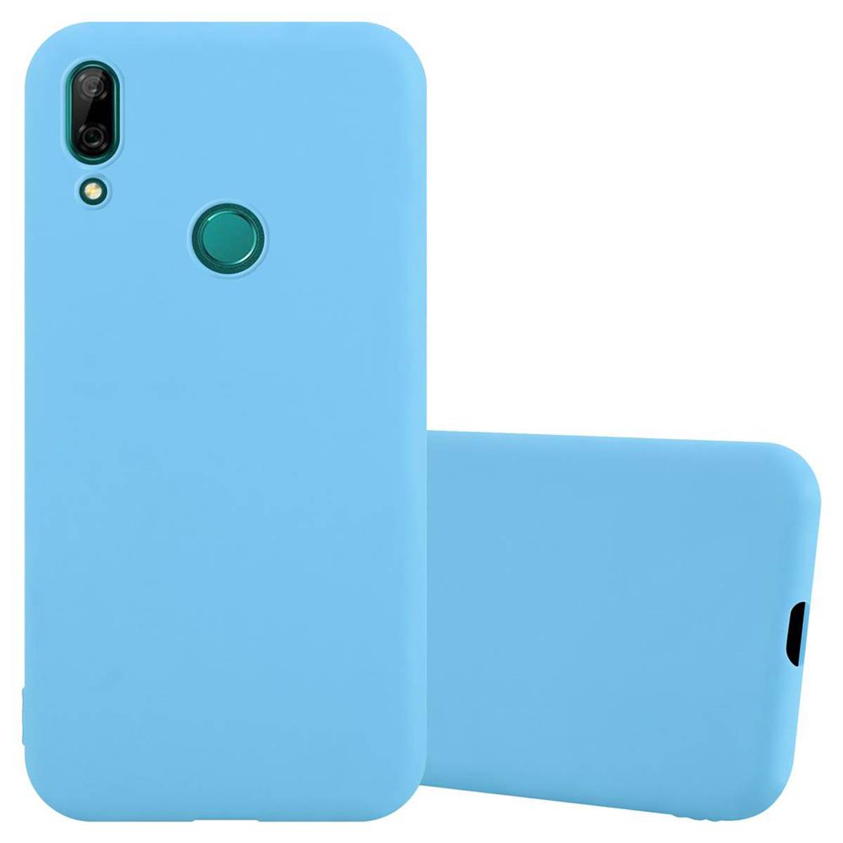 Cadorabo Hülle für Huawei P SMART Z / Y9 PRIME 2019 / Enjoy 10 PLUS Schutzhülle in Blau Handyhülle TPU Silikon Etui Case