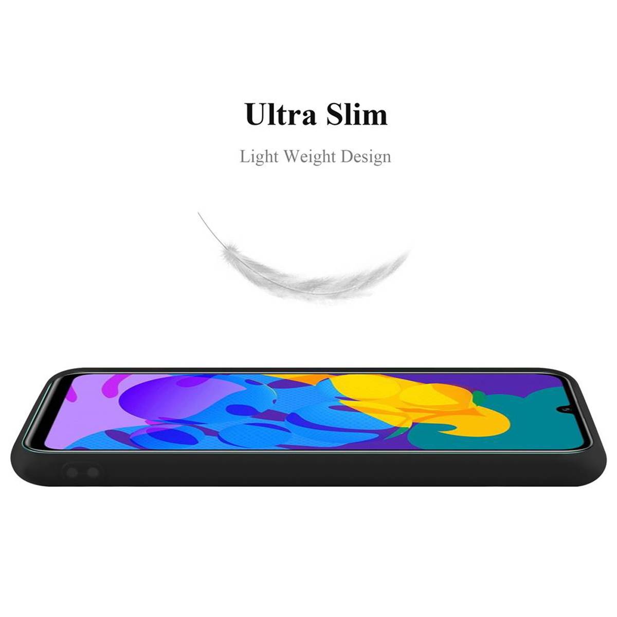 Cadorabo Hülle für Honor PLAY 4T PRO Schutzhülle in Schwarz Handyhülle TPU Silikon Etui Case Cover