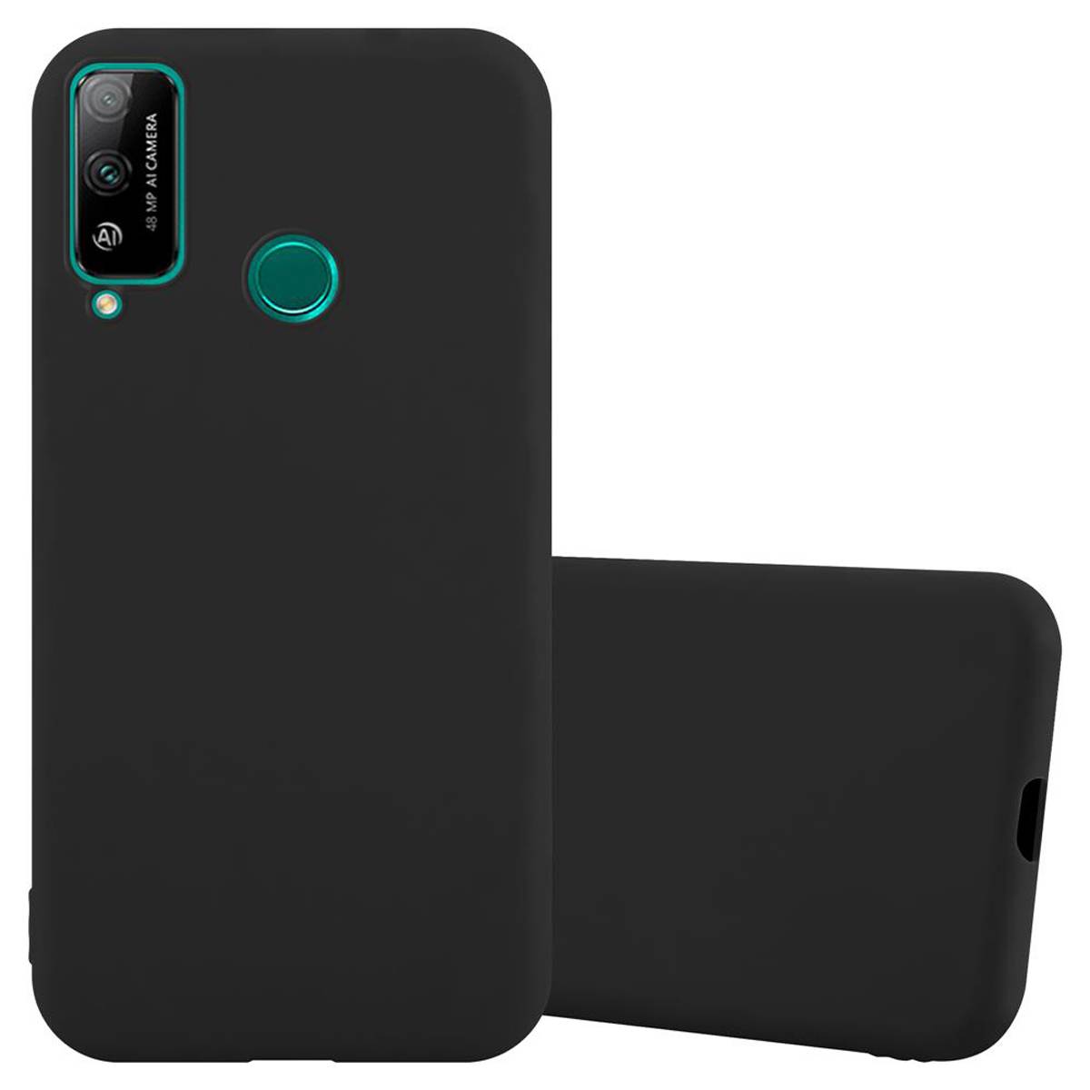 Cadorabo Hülle für Honor PLAY 4T Schutzhülle in Schwarz Handyhülle TPU Silikon Etui Case Cover