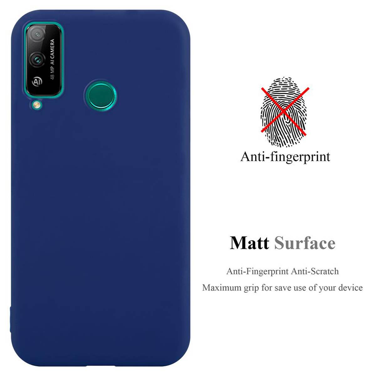 Cadorabo Hülle für Honor PLAY 4T Schutzhülle in Blau Handyhülle TPU Silikon Etui Case Cover