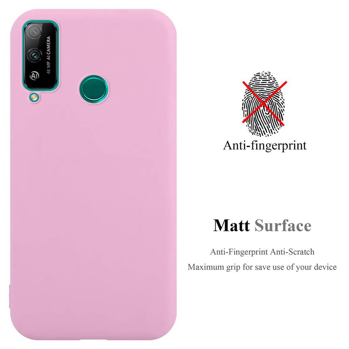 Cadorabo Hülle für Honor PLAY 4T Schutzhülle in Rosa Handyhülle TPU Silikon Etui Case Cover
