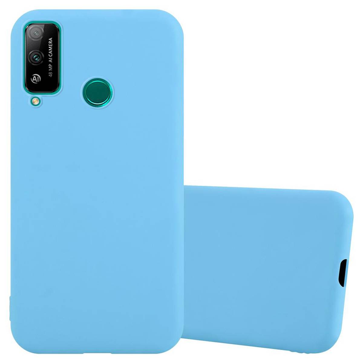 Cadorabo Hülle für Honor PLAY 4T Schutzhülle in Blau Handyhülle TPU Silikon Etui Case Cover