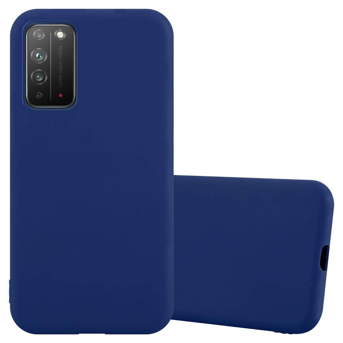 Cadorabo Hülle für Honor X10 Schutzhülle in Blau Handyhülle TPU Silikon Etui Case Cover