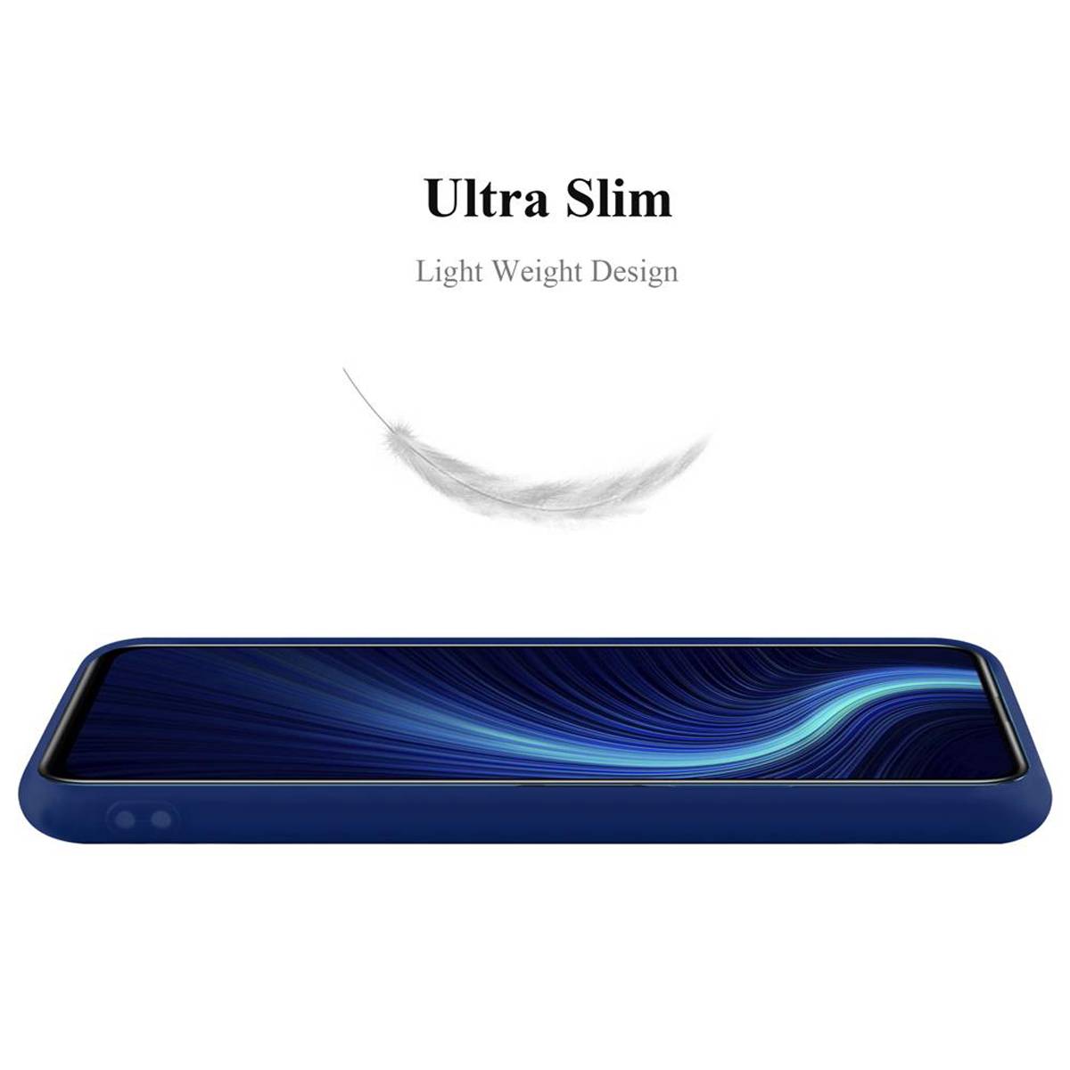 Cadorabo Hülle für Honor X10 Schutzhülle in Blau Handyhülle TPU Silikon Etui Case Cover