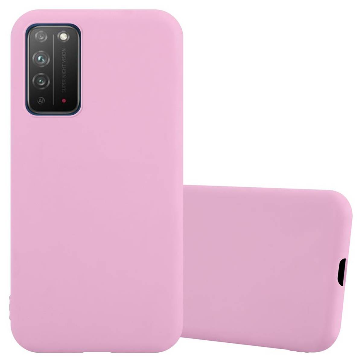 Cadorabo Hülle für Honor X10 Schutzhülle in Rosa Handyhülle TPU Silikon Etui Case Cover