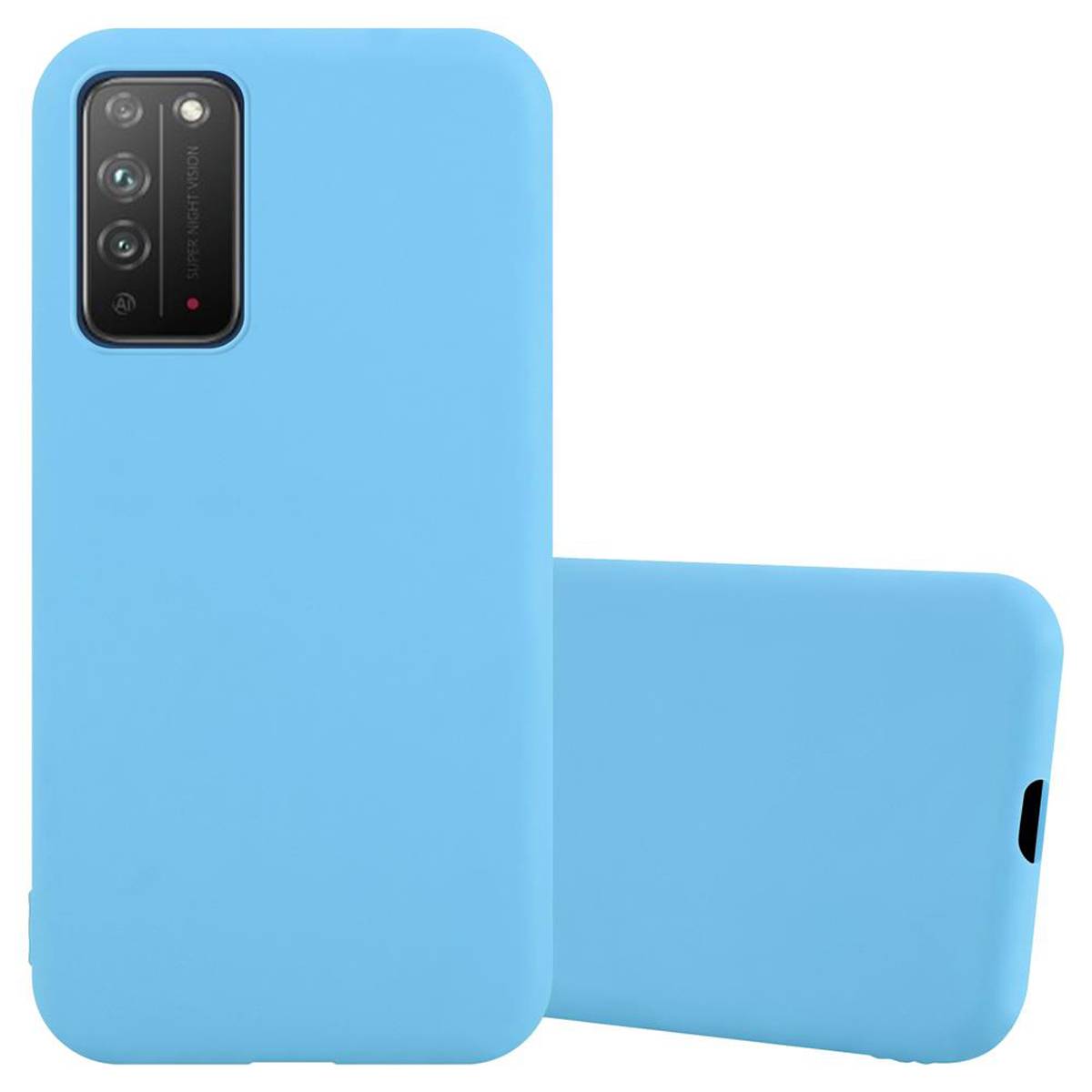 Cadorabo Hülle für Honor X10 Schutzhülle in Blau Handyhülle TPU Silikon Etui Case Cover