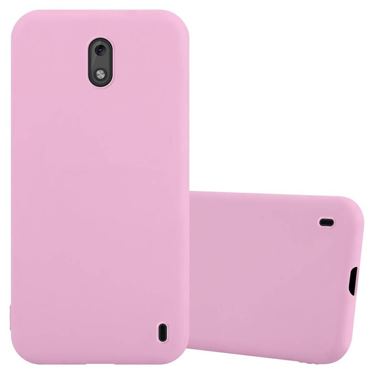 Cadorabo Hülle für Nokia 2 2017 Schutzhülle in Rosa Handyhülle TPU Silikon Etui Case Cover