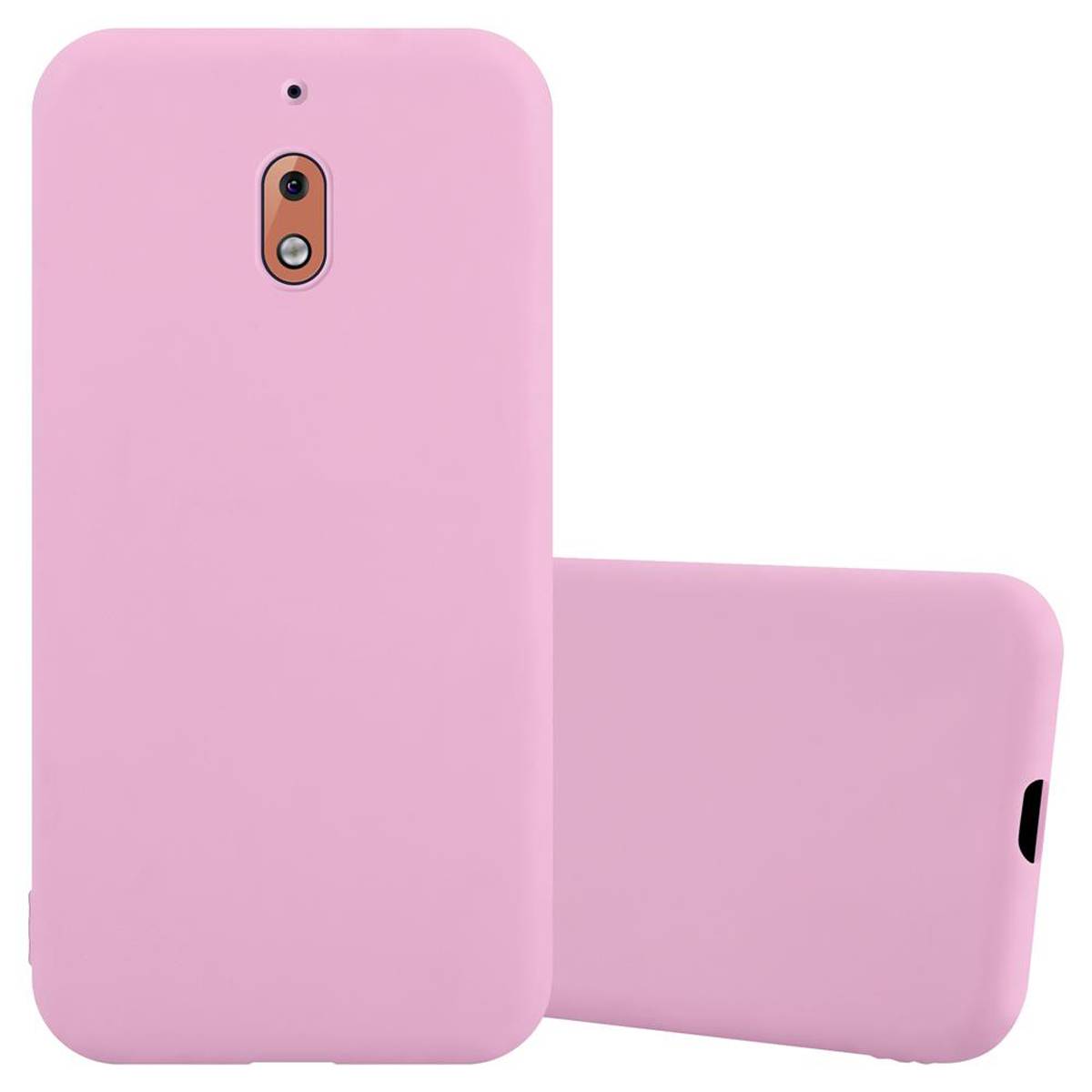 Cadorabo Hülle für Nokia 2.1 Schutzhülle in Rosa Handyhülle TPU Silikon Etui Case Cover