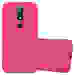 Cadorabo Hülle für Nokia 6.1 PLUS / X6 Schutzhülle in Rot Handyhülle TPU Silikon Etui Case Cover