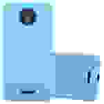 Cadorabo Hülle für Motorola MOTO C PLUS Schutzhülle in Blau Handyhülle TPU Silikon Etui Case Cover