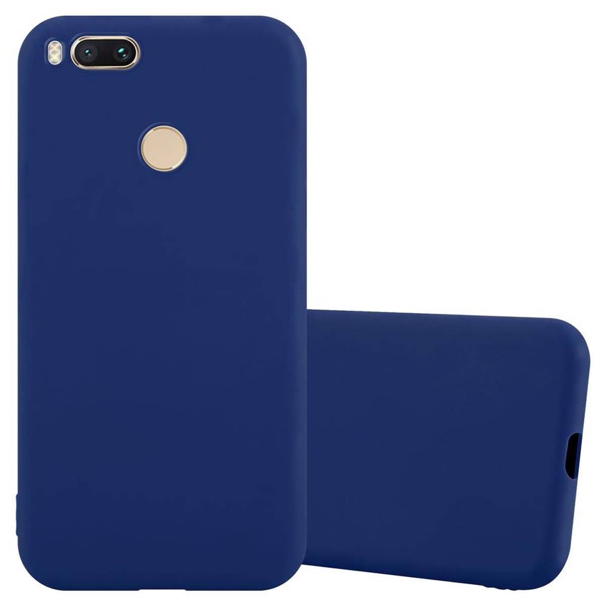 Cadorabo Hülle für Xiaomi Mi A1 / Mi 5X Schutzhülle in Blau Handyhülle TPU Silikon Etui Case Cover