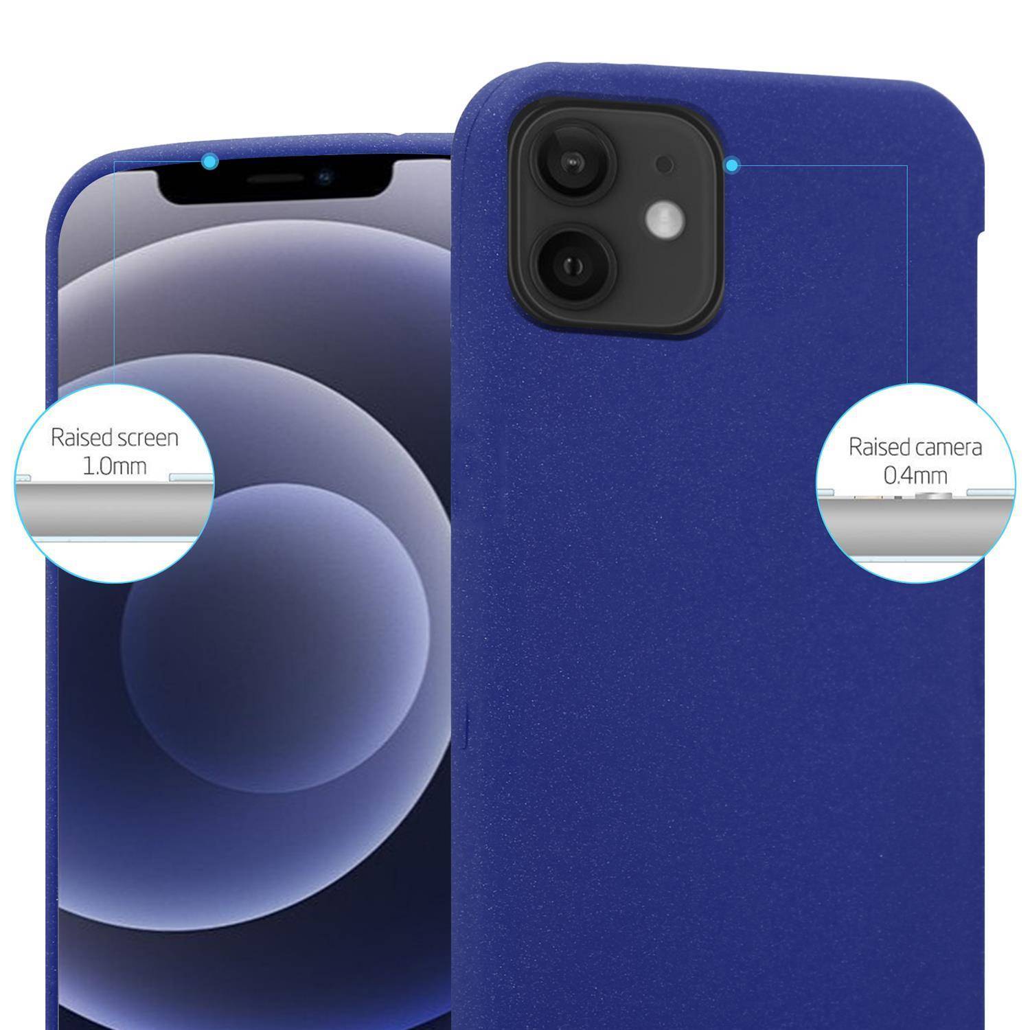 Cadorabo Schutzhülle für Apple iPhone 12 PRO MAX Hülle in Blau Handyhülle TPU Etui Cover Case