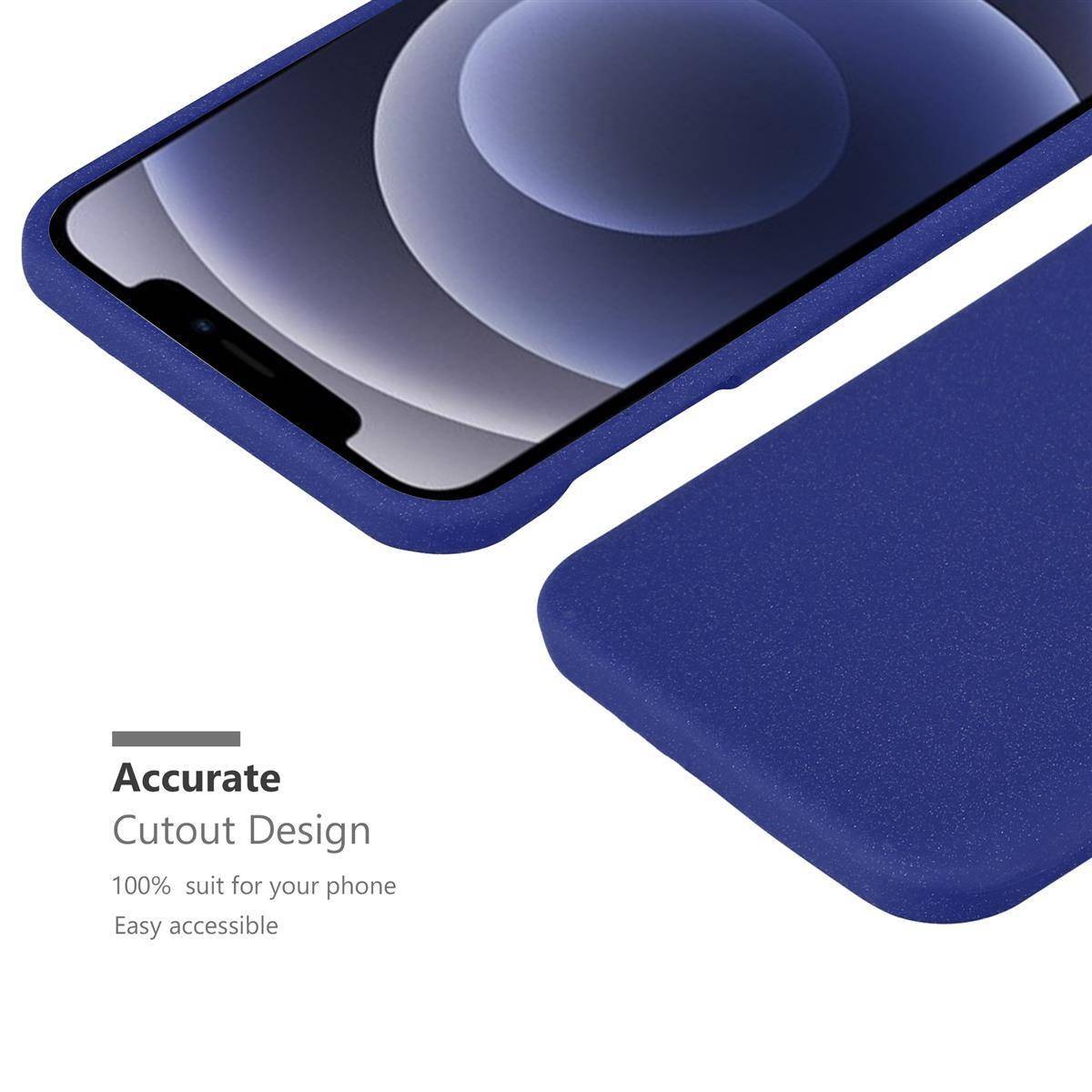 Cadorabo Schutzhülle für Apple iPhone 12 PRO MAX Hülle in Blau Handyhülle TPU Etui Cover Case