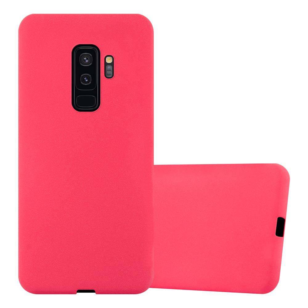 Cadorabo Schutzhülle für Samsung Galaxy S9 PLUS Hülle in Rot Handyhülle TPU Etui Cover Case