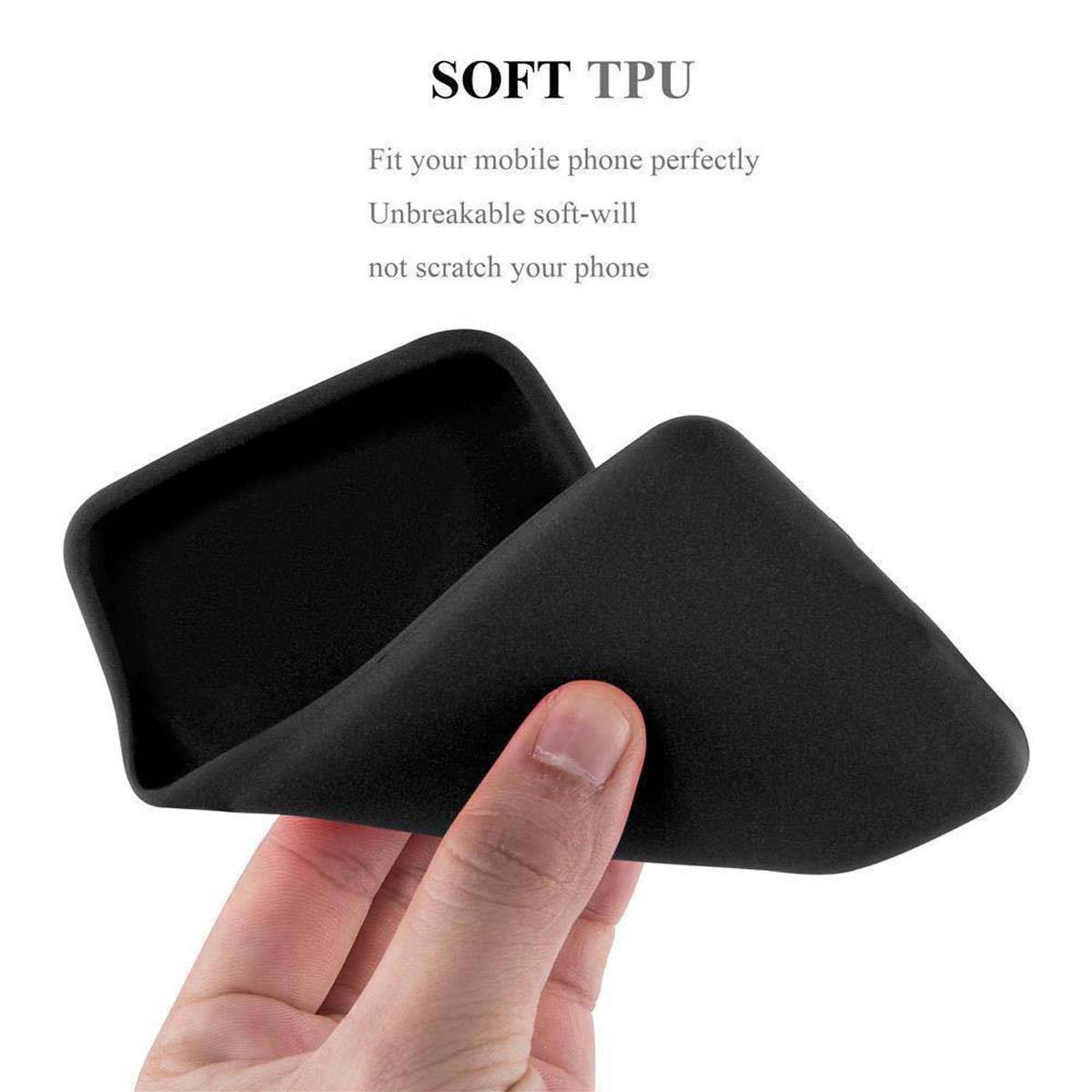 Cadorabo Schutzhülle für Samsung Galaxy A6 PLUS 2018 Hülle in Schwarz Handyhülle TPU Etui Cover Case