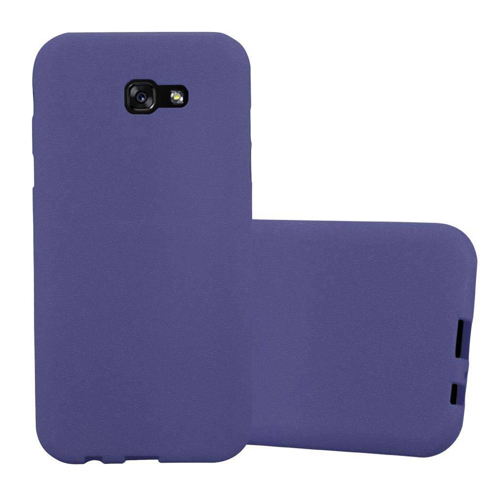 Cadorabo Schutzhülle für Samsung Galaxy A7 2017 Hülle in Blau Handyhülle TPU Etui Cover Case
