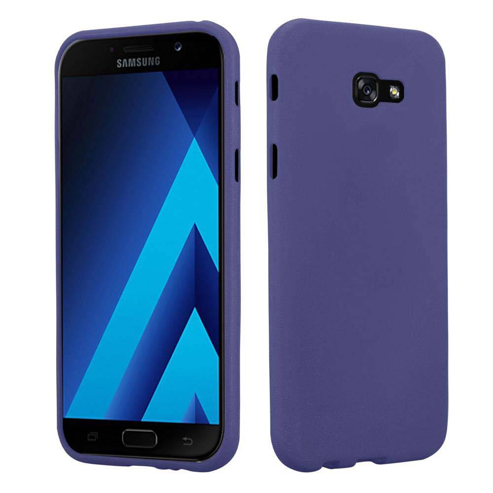 Cadorabo Schutzhülle für Samsung Galaxy A7 2017 Hülle in Blau Handyhülle TPU Etui Cover Case