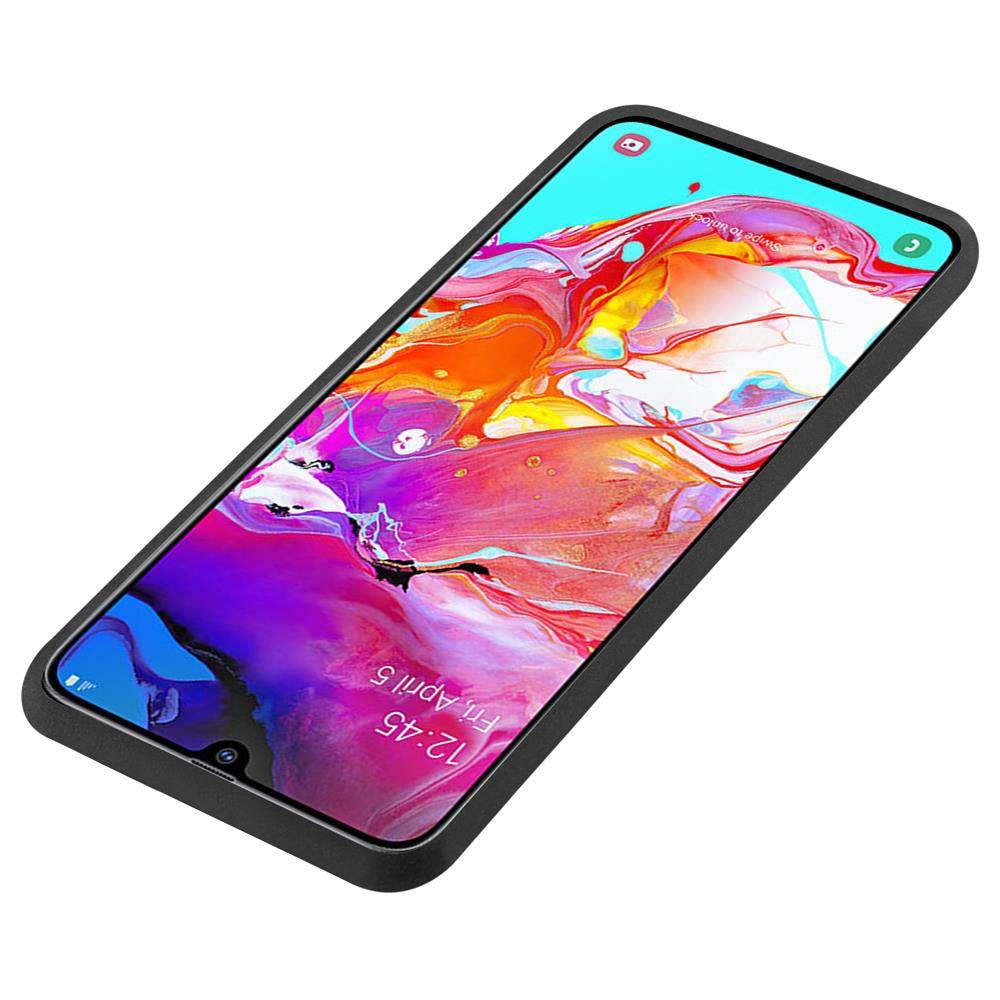 Cadorabo Schutzhülle für Samsung Galaxy A70 / A70s Hülle in Schwarz Handyhülle TPU Etui Cover Case