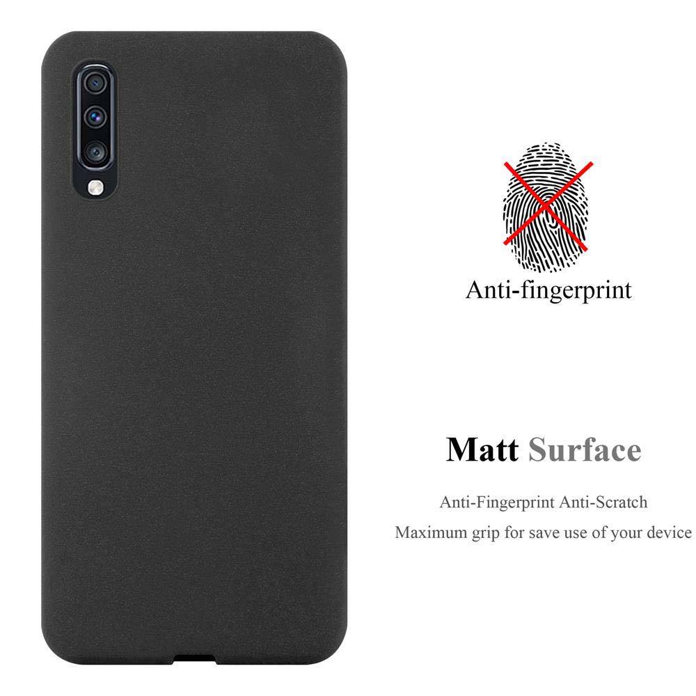 Cadorabo Schutzhülle für Samsung Galaxy A70 / A70s Hülle in Schwarz Handyhülle TPU Etui Cover Case