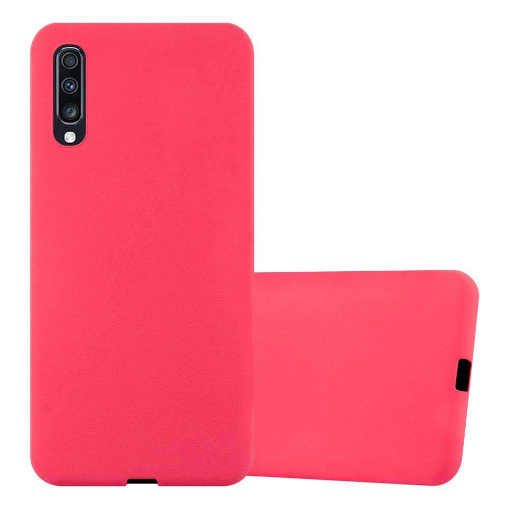 Cadorabo Schutzhülle für Samsung Galaxy A70 / A70s Hülle in Rot Handyhülle TPU Etui Cover Case