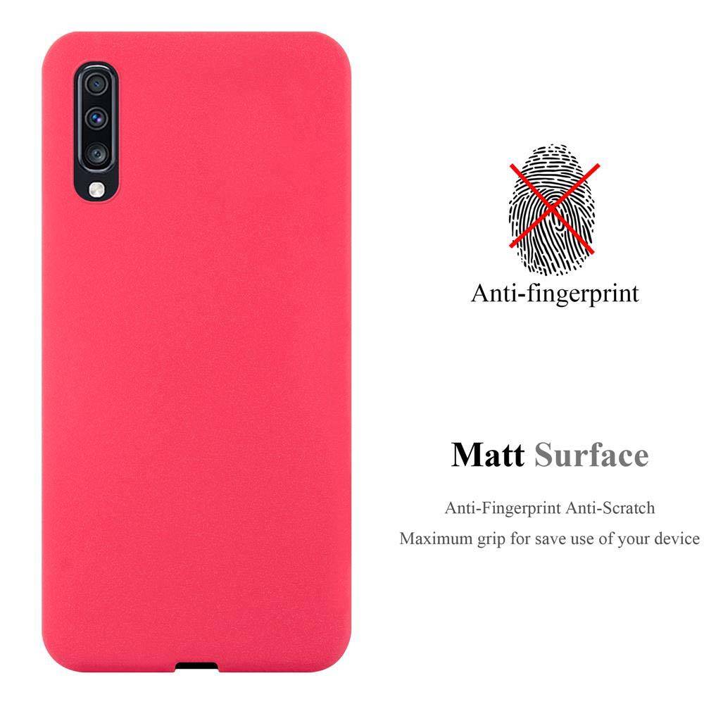 Cadorabo Schutzhülle für Samsung Galaxy A70 / A70s Hülle in Rot Handyhülle TPU Etui Cover Case