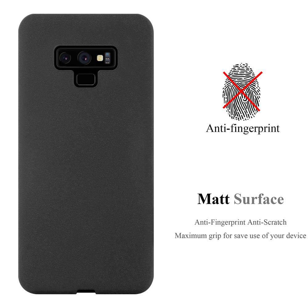 Cadorabo Schutzhülle für Samsung Galaxy NOTE 9 Hülle in Schwarz Handyhülle TPU Etui Cover Case