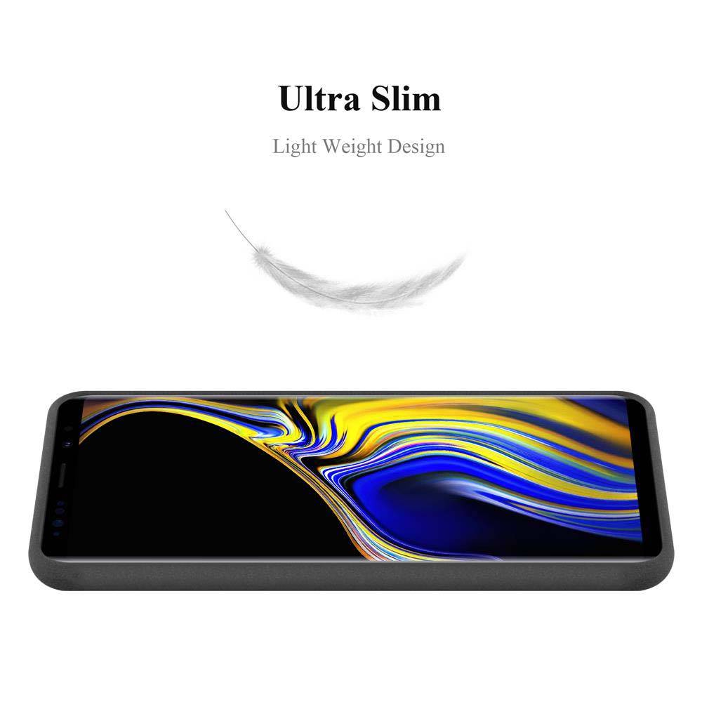 Cadorabo Schutzhülle für Samsung Galaxy NOTE 9 Hülle in Schwarz Handyhülle TPU Etui Cover Case
