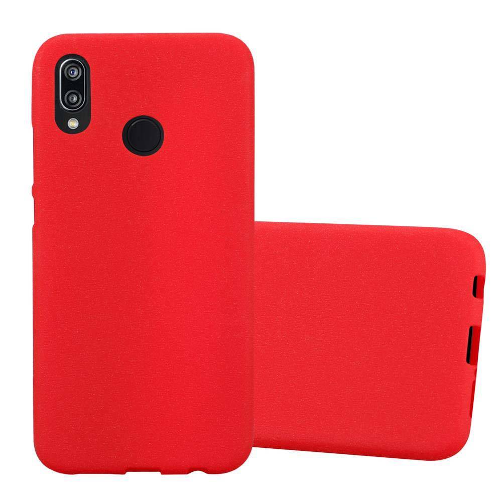 Cadorabo Schutzhülle für Huawei P20 LITE 2018 / NOVA 3E Hülle in Rot Handyhülle TPU Etui Cover Case