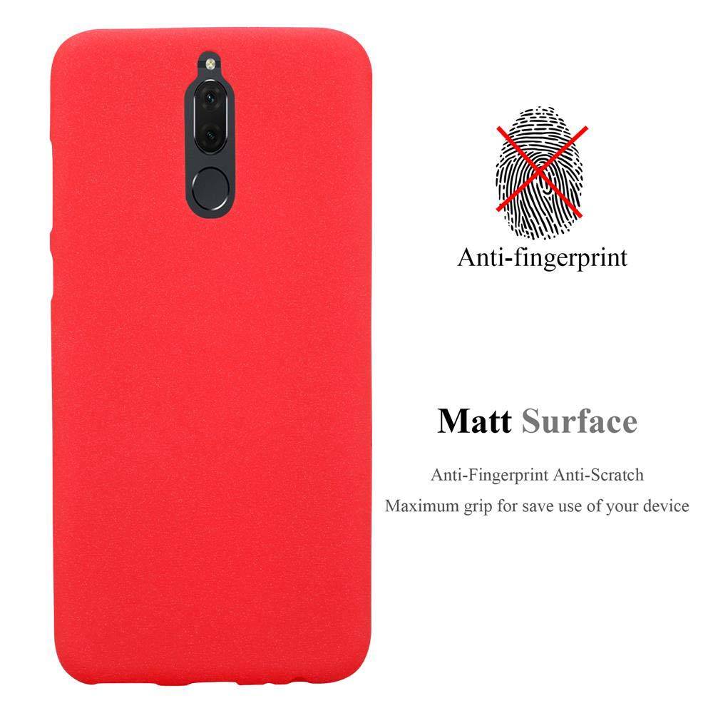 Cadorabo Schutzhülle für Huawei MATE 10 LITE Hülle in Rot Handyhülle TPU Etui Cover Case