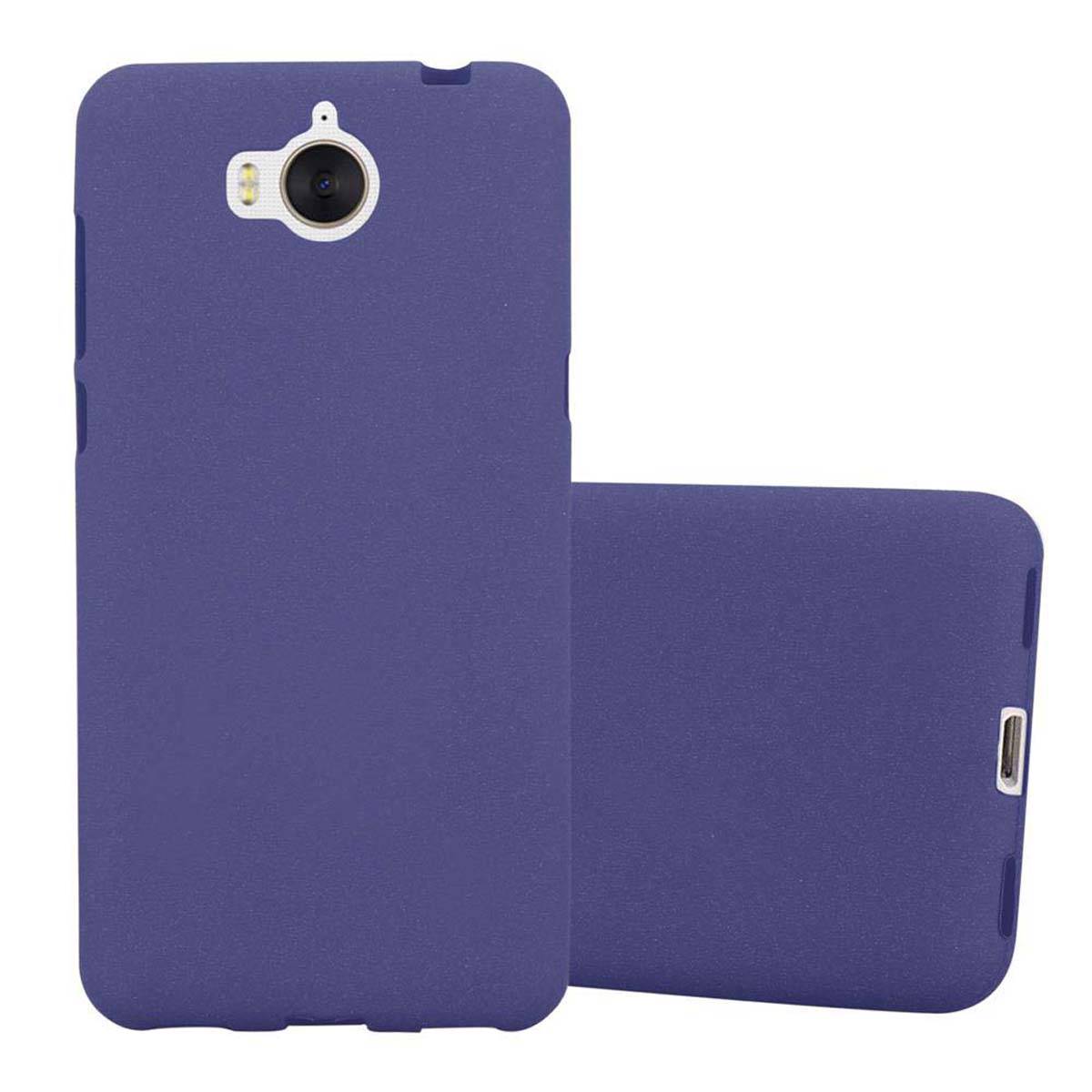 Cadorabo Schutzhülle für Huawei Y5 2017 / Y6 2017 Hülle in Blau Handyhülle TPU Etui Cover Case