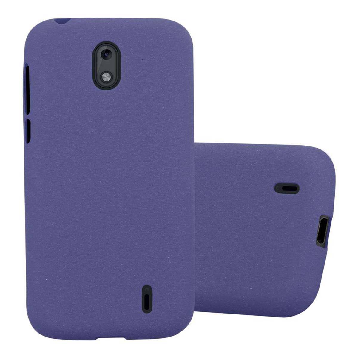 Cadorabo Schutzhülle für Nokia 1 2018 Hülle in Blau Handyhülle TPU Etui Cover Case
