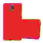 Cadorabo Schutzhülle für LG X SCREEN Hülle in Rot Handyhülle TPU Etui Cover Case