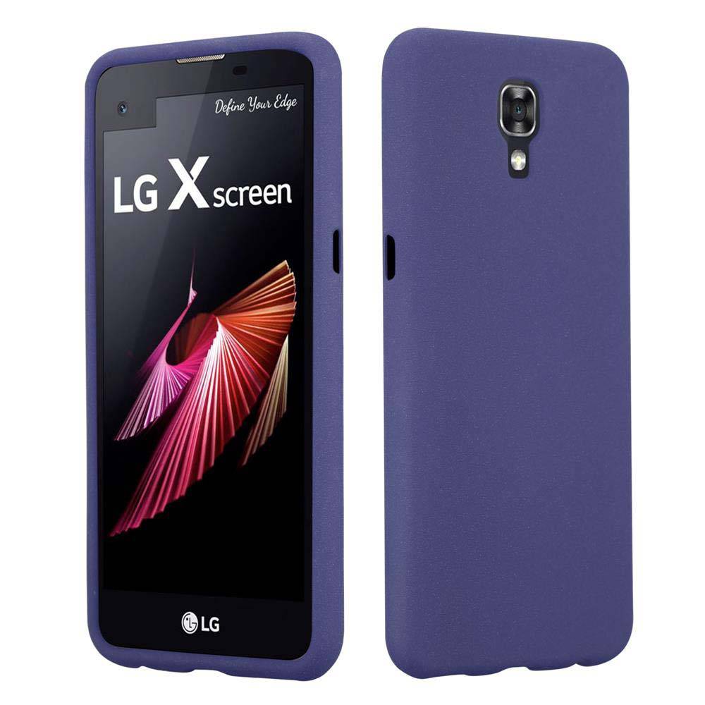 Cadorabo Schutzhülle für LG X SCREEN Hülle in Blau Handyhülle TPU Etui Cover Case