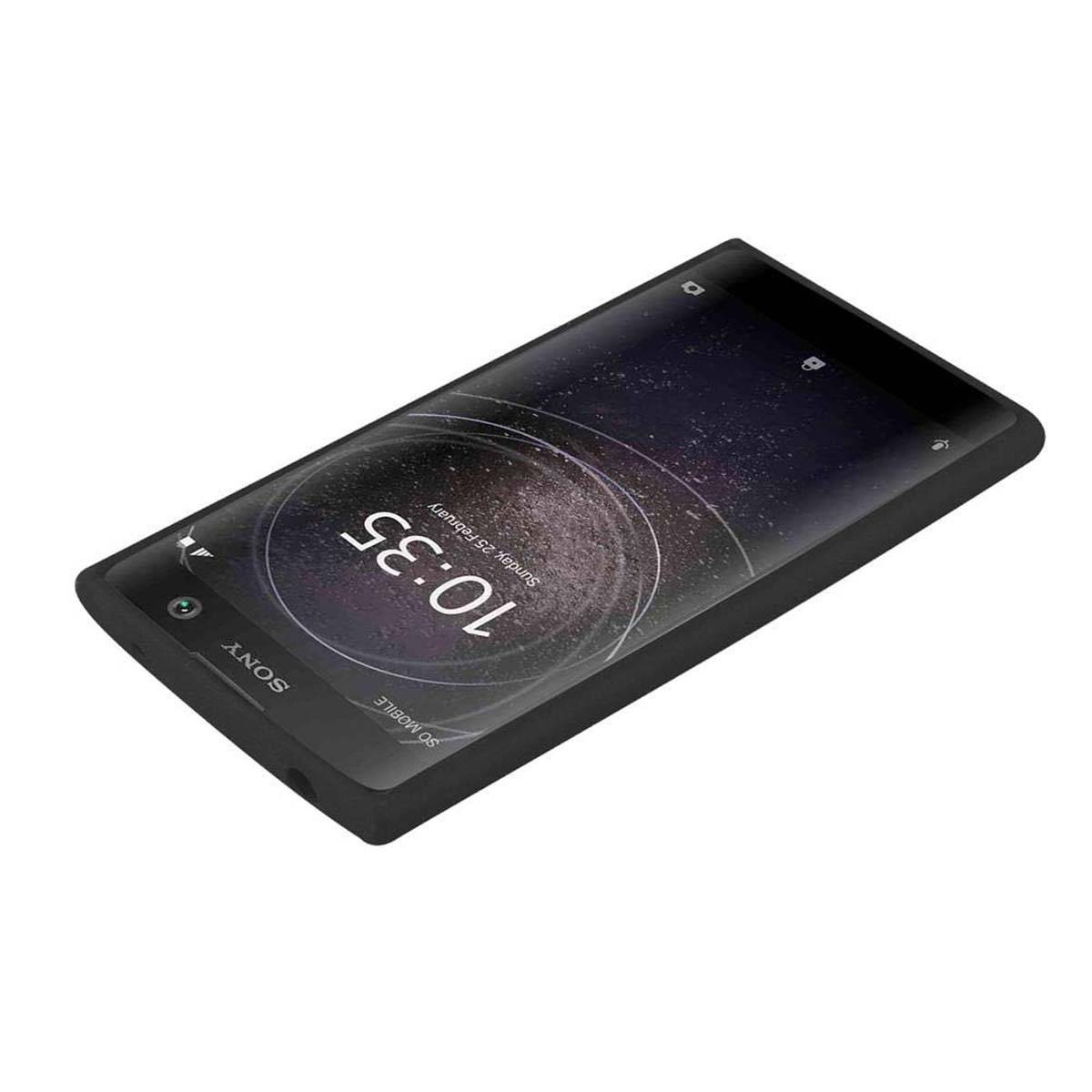 Cadorabo Schutzhülle für Sony Xperia L2 Hülle in Schwarz Handyhülle TPU Etui Cover Case