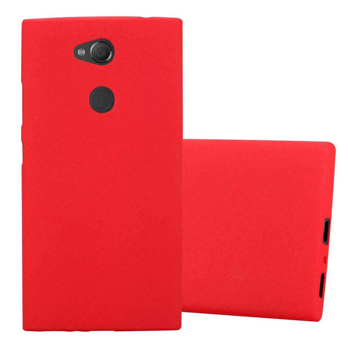 Cadorabo Schutzhülle für Sony Xperia L2 Hülle in Rot Handyhülle TPU Etui Cover Case