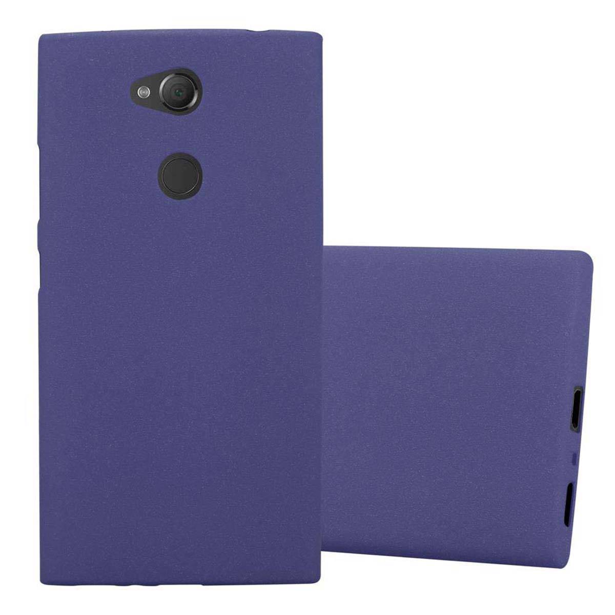 Cadorabo Schutzhülle für Sony Xperia L2 Hülle in Blau Handyhülle TPU Etui Cover Case