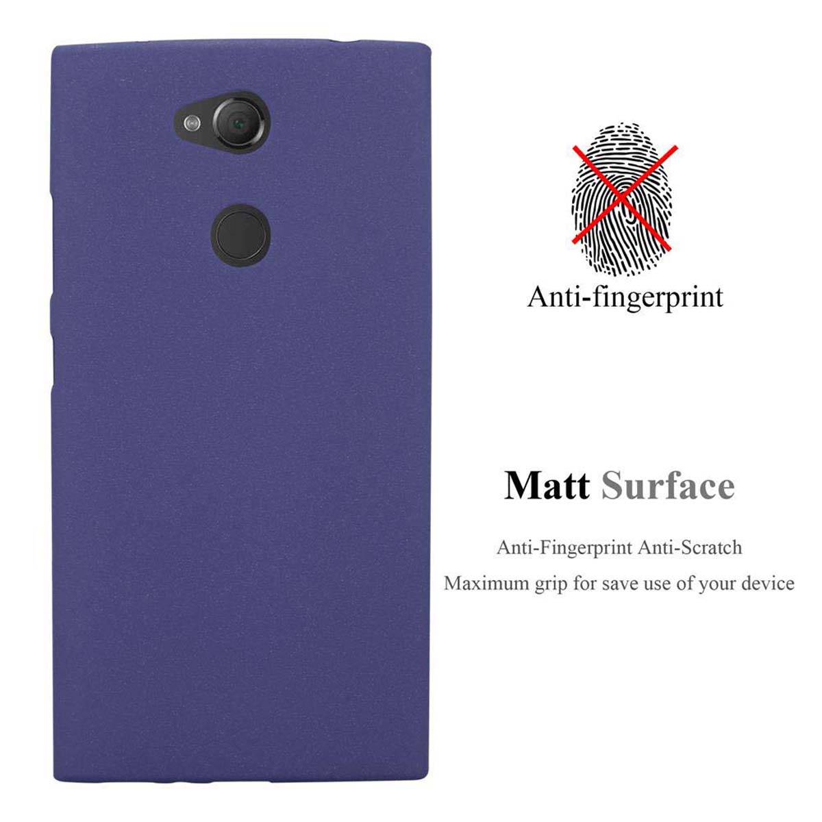 Cadorabo Schutzhülle für Sony Xperia L2 Hülle in Blau Handyhülle TPU Etui Cover Case