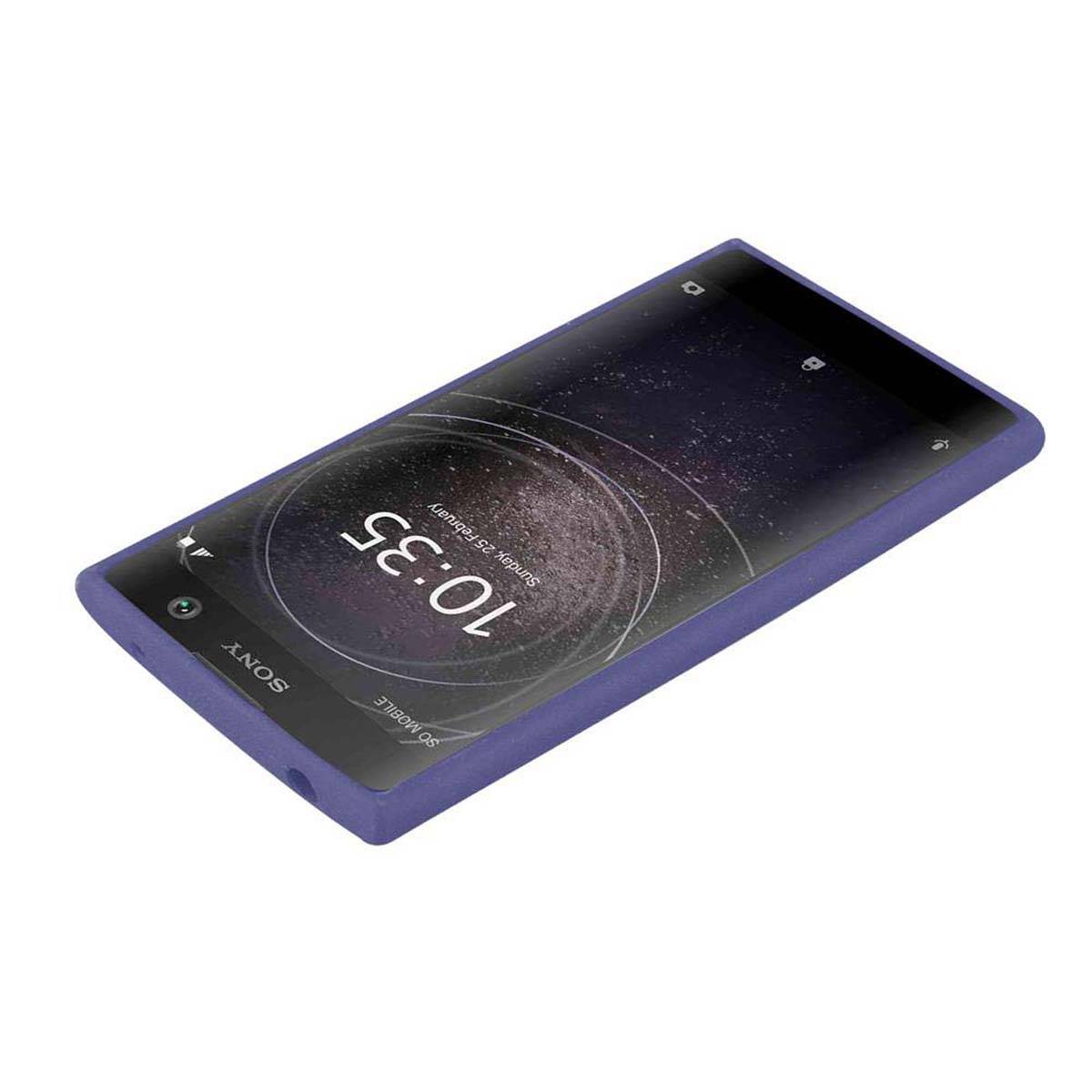 Cadorabo Schutzhülle für Sony Xperia L2 Hülle in Blau Handyhülle TPU Etui Cover Case