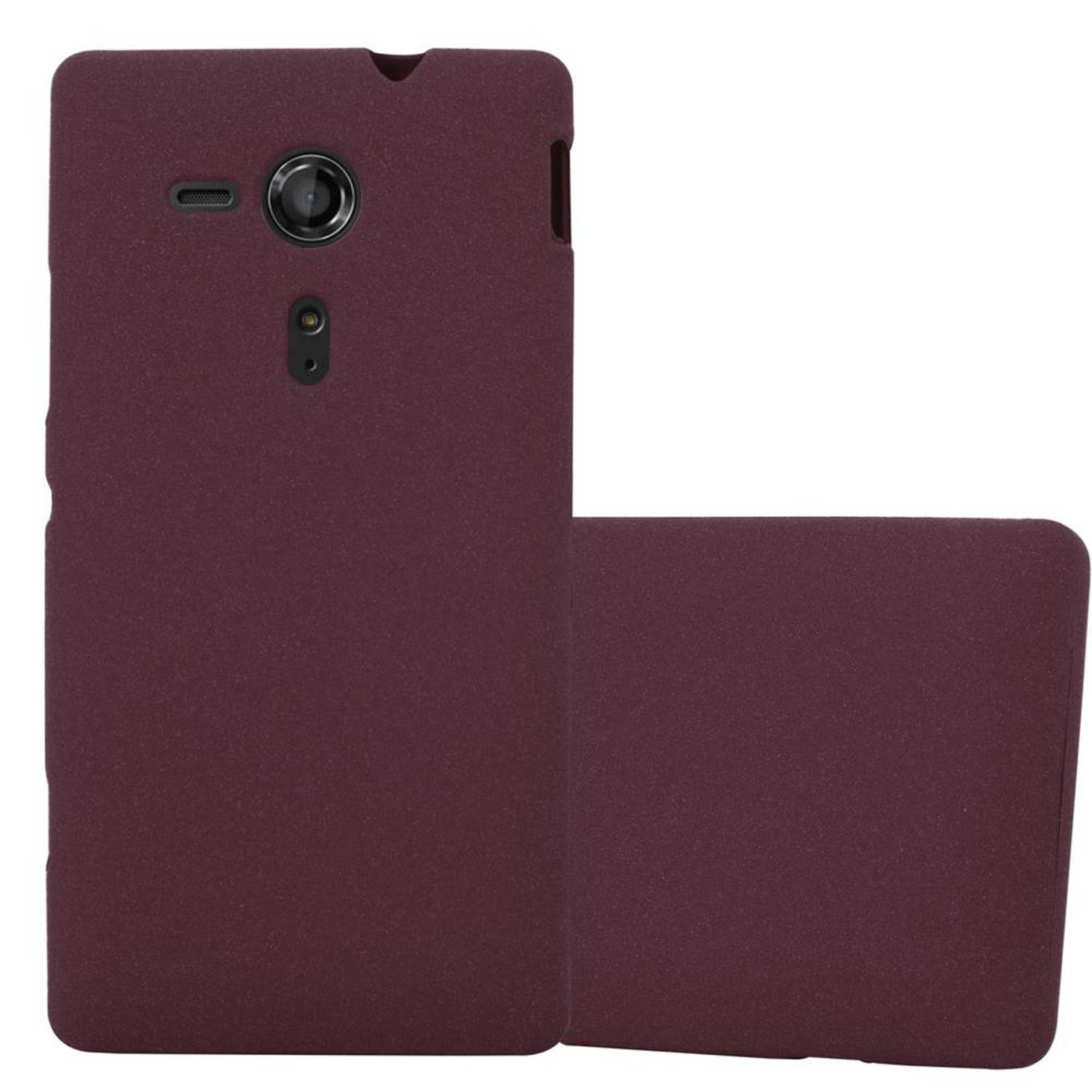 Cadorabo Schutzhülle für Sony Xperia SP Hülle in Lila Handyhülle TPU Etui Cover Case