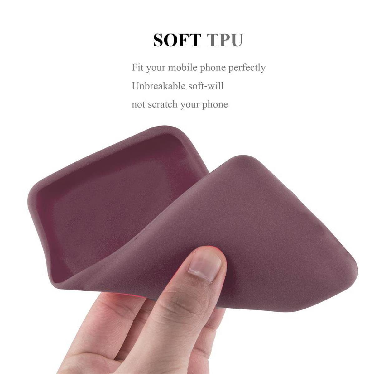 Cadorabo Schutzhülle für Sony Xperia SP Hülle in Lila Handyhülle TPU Etui Cover Case