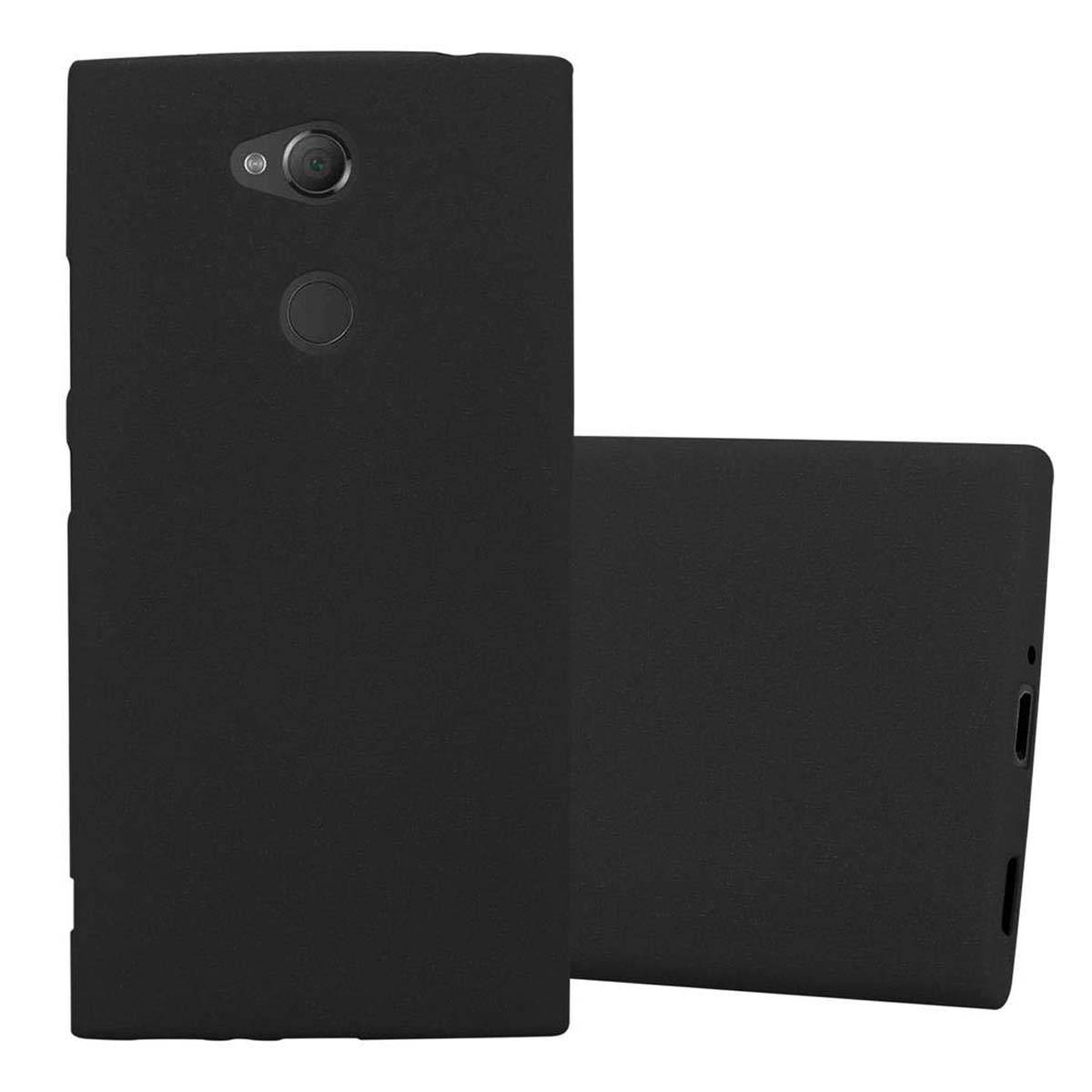 Cadorabo Schutzhülle für Sony Xperia XA2 Hülle in Schwarz Handyhülle TPU Etui Cover Case